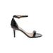 Sam Edelman Heels: Black Solid Shoes - Women's Size 7 1/2 - Open Toe