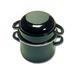 Matfer Bourgeat 070974 1 1/2 qt Enameled Steel Mussel Pot w/ Lid, Stainless Steel