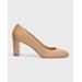 Vida Leather Block-heel Pumps