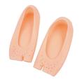2 pièces chaussettes de bateau de soin des pieds protecteur chaussures pédic chaussettes de gel hydratant en silicone neutre intérieur