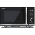 Sharp - yc-qg204ae-b forno a microonde nero microonde con grill superficie piana 20 l 800 w