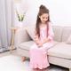 Kids Girls' Loungewear Long Sleeve White Ivory Pink Solid Color Spring Fall Active Home 7-13 Years