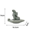 Buddha Statue - Perfect for Zen Garden, Fish Aquarium, Yoga, Bonsai More - Spiritual Feng Shui Decoration Lucky Tea Man Ornaments