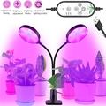 1/2pcs coltiva la luce led fitolampade a spettro completo usb coltiva la luce con il controllo del timer clip da tavolo fito lampade per piante piantina fiori grow box