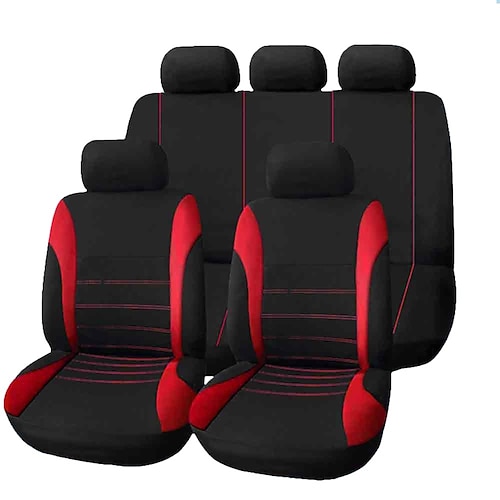 9 pz / set coprisedili per auto comodo antipolvere protettore di stoffa arte proteggere cuscino seggiolini auto auto-styling automobili interni auto universale coprisella completo
