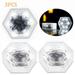 DEELLEEO 3 Pcs Solar Brick Lights - Solar Ice Cube Lights Landscape Path Lights Outdoor Waterproof Lamp for Outdoor Garden Courtyard Pathway Christmas Festives Decorative Ice Rock Cube Lights(White)