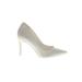 Aldo Heels: Slip-on Stiletto Cocktail Party Ivory Print Shoes - Women's Size 10 - Pointed Toe