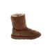 Ugg Boots: Brown Solid Shoes - Kids Girl's Size 2