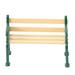 Miniature Garden Wooden Beach Chair: 2pcs Park Bench Furniture Ornaments for Diy Patio Landscape Green