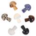 7 Pcs Mushroom Ornament Mini Crystals Decor Decorative Mushrooms for Garden Doll House Accessory Miniatures Ornaments Natural Stone