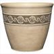 Classic Home and Garden Corinthian Resin Flower Pot Planter Concrete Grey 10