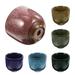 Ceramic Flow Glaze Flowerpot 6 Pcs Planter for Small Succulents Bonsai Indoor Pots Outdoor Ceramics Office