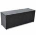 Suzicca Patio Storage Box Black 59 x19.7 x23.6 Poly Rattan