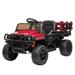 Remote Control Ride-On Tractor with Detachable Trailer for Kids