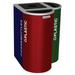 8-gal Recycling Receptacle - Ruby Texture Finish