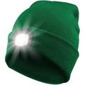 Babibeauty Beanie Hat with Light Headlamp Rechargeable Flashlight Head Lamps Winter Knitted Running Light up Beanie Cap Christmas Gifts Cool Gadgets for Men Women Boy Men s Gifts(Green)