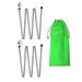 Stainless Steel Tarp Poles Adjustable Portable Lightweight Tent Pole Replacement