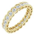 14K Yellow 1 3/8 CTW Natural Diamond Eternity Band Size 7 123597:60030:P