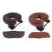 2Sets Leather Massage Table Bed Face Rest Cradle Neck Head Cushion Sleeping Beauty Salon Care Arm Support Adjustable