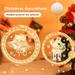 MyBeauty Christmas Hanging Light Bell Snowman Acrylic Snowflake Santa Claus 3D Lamp for Window