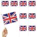 50pcs UK Flags Cheering Hand Waving Flags Britain National Flags Sports Club Union Jack Flags