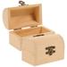 Wooden Box Unfinished Wood Boxes Decorative Jewelry Box Necklace Ring Watch Case Organizer Wood Desktop Organizer For Necklace Earring Bracelets 2pcs