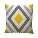 iOPQO Pillow Case Yellow Geometric Pattern Throw Pillow Case Cushion Cover Home Decor Cotton Linen Geometric Linen Pillowcase C C