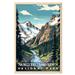 North Cascades National Park National Parks Wall Poster North Cascades National Park Wall Art Abstract Nature Landscape Forest Wall Art Pictures for Bedroom Office Living Room 11â€³ x 14â€³