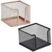 Note Box 2 Pcs Memo Holder Organizer Napkin Multifunction Pen Turner Tabletop Decor Student Stainless Steel