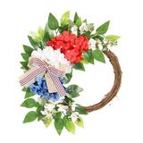 4th of July Home Decor Holiday Decoration Garland Hanging Plants Hanging Baskets Decor Simulation Independence Day Decoration Wall Hanging Home Decoration Garland
