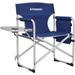 WAGEE Portable Lightweight Folding Camping Director Chair with Side Table Oversized Camp Chair Aluminum Fold Up Chair Outdoor Chairs for Picnic Sports BBQ Fishing Heavy Duty Holds up to 300lbs