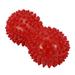 6 Colors Massage Ball Professional Physical Therapy Massage Balls Double Peanut Spiky Ball Pain Muscle Steess Relief(red)