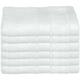 Lot de 6 Serviettes de toilette en Coton Blanc tissu éponge 30 x 50 cm Atmosphera Blanc