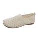 TOWED22 Women s Slip on Shoes Comfortable Flats Shoes Dress Shoes Tennis Shoes Work Casual Sneakers(Beige 7)