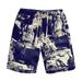 YUHAOTIN Athletic Shorts for Men Mens Swim Trunks Quick Dry Floral Beach Shorts Hawaiianss Swimwear Bathing Suits with Pockets Shorts Men Casual Cotton Soccer Shorts Mens