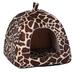 Strawberry Pet Dog Cat Bed House Kennel Doggy Puppy Basket Padï¼ˆLeopard Lï¼‰