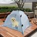 UAEBM Cats Dogs Bed for Indoor Cats Dogs Bed Cats Dogs Cave Bed Warm Enclosed Covered Cats Tent Outdoor Cave Bed House for Cats Puppy Or Small Pet Navy