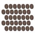 100Pcs Coffee Bean Adornments Resin Coffee Bean Model DIY Accessories DIY Materials