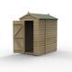 Forest Garden 4LIFE Apex Shed 4 x 6ft - Single Door No Window (Home Delivery)