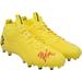 Marshawn Lynch Seattle Seahawks Autographed Yellow Beast Mode B.T.A Elite Football Cleats - Signed in Red Limited Edition #1/1