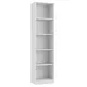 Form Darwin Gloss White Freestanding 4 Shelf Bookcase, (H)2004mm (W)500mm