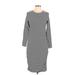 Atmosphere Casual Dress - Shift: Gray Marled Dresses - Women's Size 12
