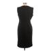 Calvin Klein Casual Dress - Party High Neck Sleeveless: Black Solid Dresses - Women's Size 12