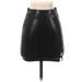 Shein Faux Leather Skirt: Black Tortoise Bottoms - Women's Size X-Small