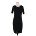 Lularoe Casual Dress - Sheath: Black Solid Dresses - Women's Size Small