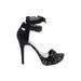 Guess Heels: Black Solid Shoes - Women's Size 7 1/2 - Almond Toe