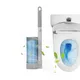 Brosse de Cuvette de Toilette Flexible en Silicone Nettoyeur Respirant pour Salles de Bain