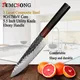 JUMCSONG-Couteau d'office utilitaire couteau de cuisine Aleaver tranchage Santoku fait main 3