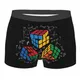 Cool Math Boxers for Men Rubik Rubix First Cube Math Lovers Shorts Culottes Slips