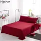 Draps de Lit Solides Plats Jumeaux Queen Size Couvre-Matelas Simple Respectueux de la Peau